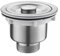 PSDFJAD ZHGUIMING Fregadero de Cocina de Acero Inoxidable, escurridor, lavaplatos, de una Sola canaleta y Doble Canal, de Gran diámetro, extraíble, 110 mm
