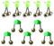 Whltzf 10pcs Angelrutenbisse Alarmfischereiglocken Alarm Für Nacht Angelruten Glocken Ringe Doppelalarmglocken
