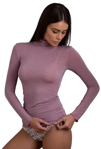 Lovable con Collo Alto Lupetto E Finiture Invisibili | Modal E Cashmere Elasticizzato |Traspirante E Morbida | Maglieria Maglia Manica Lunga Donna (Pacco da 1)