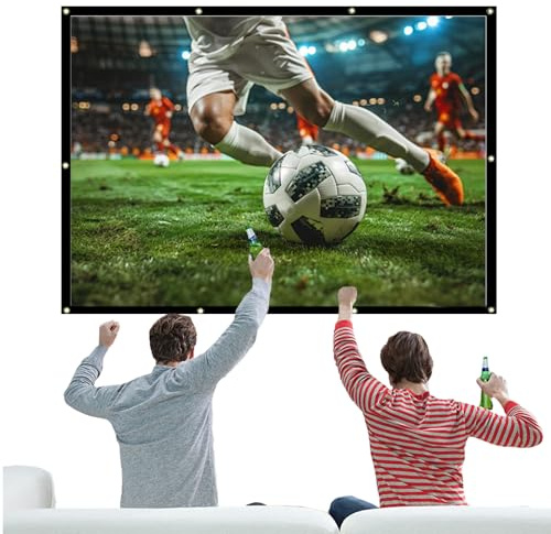 Schermo proiettore esterno - parete del cinema portatile, display di film pieghevole | Parete di proiezione HD Fabric Poliestere, design a bordo piatto per uso commerciale, eventi serali cinema