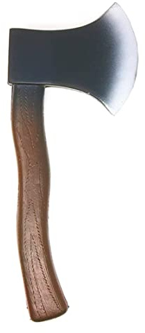 Faroby Skeleteen - Juguete para Disfraz de leñador, Hacha con Aspecto de Madera para Fiesta, 1 Pieza, Decoraciones de Halloween