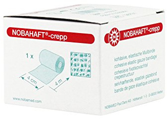 NOBAHAFT crepp kohäsive Mullbinde 4 m, Größen:4 cm x 4 m