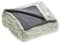CelinaTex Shetland Bettwäsche 155 x 220 cm 2-teilig Creme grau Polar-Fleece Bettbezug Flokati Optik Bett Garnitur