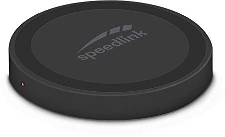 SPEEDLINK PUCK 10 Wireless Charger - Ladegerät mit induktiver Energieübertragung (10 Watt), schwarz, SL-690403-BK