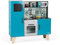 Janod - Maxi Cocina de Madera Lagoon - Cocina Infantil Equipada con Nevera y Microondas - Imitación y Desarrollo - 15 Accesorios Incluidos - Desde 3 años, J06555