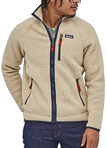 Patagonia M's Retro Pile Jkt, Maglia Lunga Uomo, El cap Khaki, XL