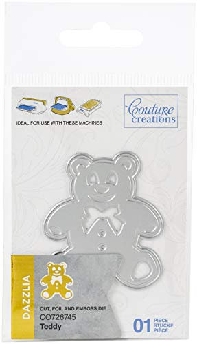 Couture Creations Sentiment Mini Die-Teddy Silhouette 1.9x1.9