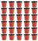 DOITOOL Lot de 50 Pots de Fleurs en Plastique pour Pots de Fleurs Diamètre 100, Plastique, Marron, 15 x 10,5 x 13,5 cm