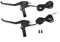 Fahrrad Bremshebel, Bremshebel mit, Elektrische Fahrradbremsen, schwarzes Fahrradbremshebel-Kit Elektrischer Fahrradbremsgriff aus Aluminiumlegierung für Rennrad, Mountainbike,
