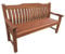 BrackenStyle Boston 3 Seat Wooden Garden Bench - 160cm Outdoor Patio Seating – Durable Hardwood Furniture Ergonomic Comfy Curved Backrest with Arm Rests