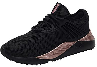 PUMA Women's Pacer Future Sneaker, Black-Rose Gold, 11