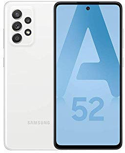 Samsung Galaxy A52 - Cellulari 128GB, 6GB RAM, Dual Sim, Bianco white