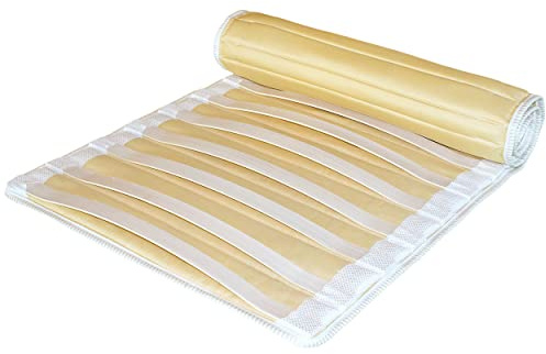 EVERGREENWEB - Sommier 120x190 cm enroulable, lattes en bouleau, tapis de lattes enroulables, adaptable à tous les matelas. Fabriqué en Italie.