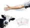 YouU 50 pcs Long Arm Examination Artificial Insemination Glove Disposable Soft Plastic Film Gloves White 34 In