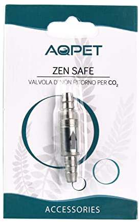 AQPET Zen Safe Valve de Non-Retour pour Plantes Co2 pour Aquarium, métallisé