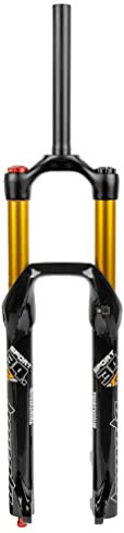 YOJOLO Mountainbike Federgabel 26 27.5 29 Zoll MTB Luftfedergabel Federweg 160mm Zugstufeneinstellung 1-1/8 Gerades Rohr Vorderrad Gabel Manuelle Lockout Scheibenbremse 9mm QR