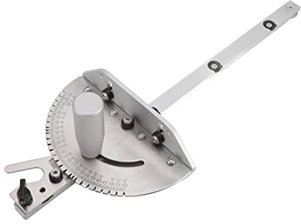 Goshyda Table Saw Miter Gauge, Universal Aluminum High Accuracy Saw Miter Gauge with Multiple Angle Stops, Tools DIY Accessiories for Woodworking