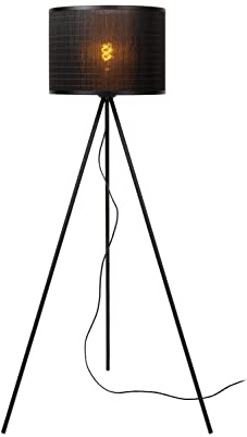 LUCIDE TAGALOG - Stehlampe - Ø 55 cm - 1xE27 - Schwarz