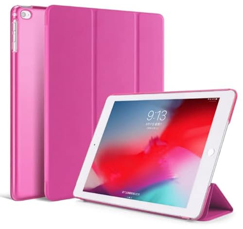 DV iPad 9.7 Inch 2017/2018 Smart Case Cover, Ultra Slim Lightweight Stand Case Shell with Translucent Back Cover, for Apple iPad 9.7(Air, Air 2 2017, 2018) Auto Sleep&Wake (Pink)