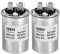 PATIKIL 2Stk CBB65 6uF Betriebskondensator 6mfd AC 450V Aluminium Gehäuse mit 2 Stifte für Luft Klimagerät Kompressor Motor Wärmepumpe Kondensator