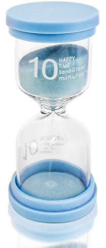 Sanduhr Zeitmesser Sanduhren 10 Minuten Timer für Kinder Glas Timer für Schule Kita Klassenzimmer Spiele Zuhause Küche Büro Tea Time Kinder zähneputzen