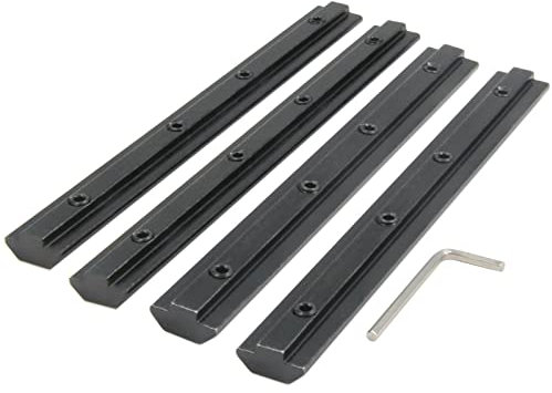 Yeebyee Schwarz Geradliniger Verbinder 7.1Joint Bracket mit M6 Schraube für 0.31 Schlitz 4040 Serie Aluminium Strangpressprofil, 4Stück/Packung