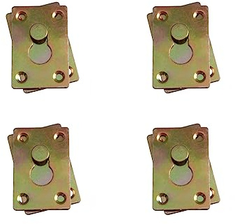 Universal Möbelverbinder Metallverbinder Bettverbinder Couchverbinder um einhängen Korpusverbinder Schrankverbinder 52x35mm 4 Sets
