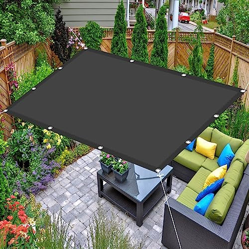 Rechteckig Sonnensegel 3x4m(9.84x13.12ft) Sonnenschutz Sunsegel Rechteckig rechtwinklig Markise reißfestem für Terrasse, Balkon, Pool und Garten, Dunkelgrau