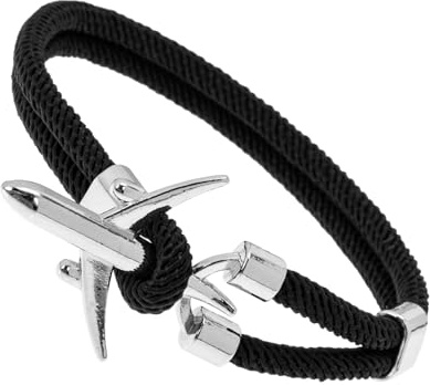 GALPADA Machine Bracelet Noir Perle Bracelet Pour Hommes Avion Pour Hommes Avion Pour Femmes En Cuir s Mâle s Rouge Poignet Décor