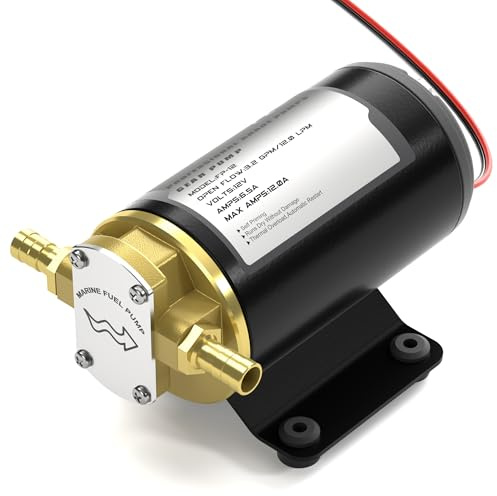 12V Oil Extractor Pump, 3.2GPM Gear Oil Pump, Lubricant Diesel Engine Oil Scavenge Transfer Pump, Portable Oil Suction Pump Self Priming for Marine Machinery Oil Change Pump