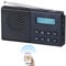 VR-Radio Kofferradio: Digitales DAB+/FM-Taschenradio mit Bluetooth 5, Wecker, Display, RDS (Radio DAB, DAB Kofferradio, tragbares)