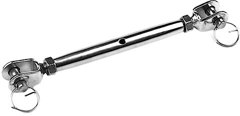 SOLUSTRE Stainless Steel Turnbuckle Rigging Screw Cable Tightener for Tension Wire Rope Clamp for Industrial and