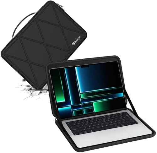 Smatree Funda Protectora rígida de EVA Compatible con Apple MacBook Pro M4 2024/M3/M2/M1/A2918/A2992/A2779/A2442 de 14,2 Pulgadas, MacBook Pro 2015/2014/2013/2012/A1502/A1245/A1425 de 13,3 Pulgadas