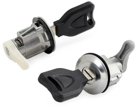 (Lot de 2) Barillets Complet de Porte Avant Gauche et Droit avec clés compatible pour Peugeot 106 et 306 OEM : 9170E4 9170G1 252060