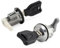 (Lot de 2) Barillets Complet de Porte Avant Gauche et Droit avec clés compatible pour Peugeot 106 et 306 OEM : 9170E4 9170G1 252060