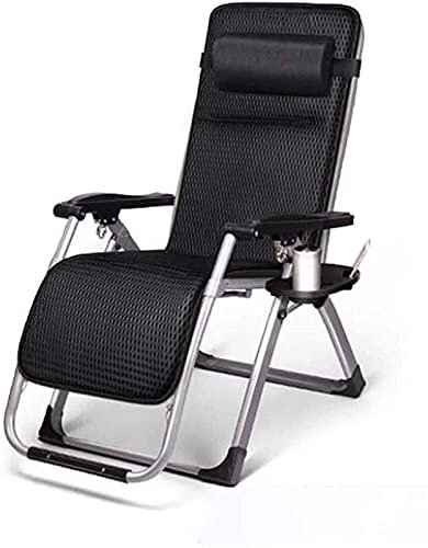 Recliner Leichter Camping-Klappstuhl, Zero Gravity Folding Reclining Garden Deck Chair Sonnenliege für Terrasse, Wintergarten, Garten