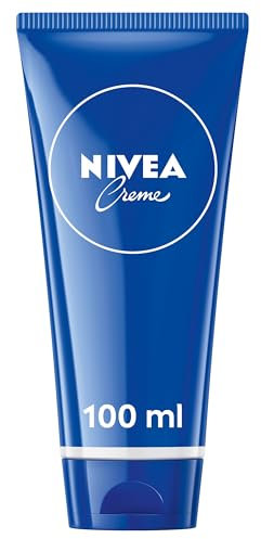 NIVEA Creme Tube (100ml), Moisturising Cream Provides Intensive Protective Care for Soft and Supple Skin, Ideal for Daily Use as a Face, Hand, or Body Cream