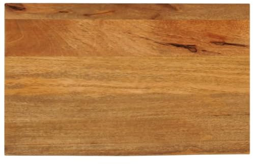vidaXL Tischplatte, Holzplatte mit Baumkante, Massivholzplatte für Esstisch Couchtisch, Ersatztischplatte, 50x40x3,8cm Massivholz Mango
