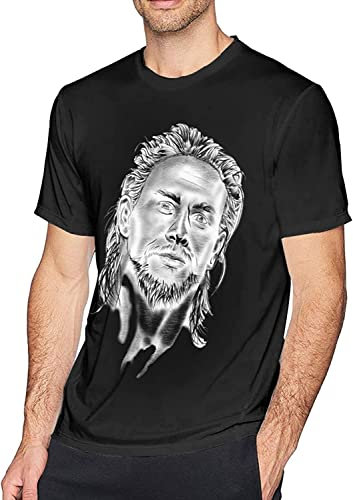 Jax Teller Sketch Men T-Shirt Short Sleeve Casual Crew Neck Summer Cotton Tee Women Tops Shirts Black T-Shirts & Hemden(X-Large)