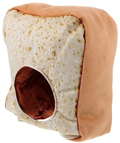 CIYODO Toastbrotmütze Aus Plüsch Realistisches Design Warm Und Bequem Für Kostüme Und Partys Selbstgemacht Selfie-requisite