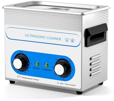 3L Ultrasonic Cleaner 40kH Ultra Cleaner with Timer Heated Ultrasonic Cleaning Machine for Jewelry Glasses Bike Chains