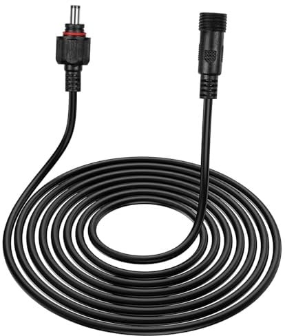LABRIMP Meters Power Extension Cable for Solar Lamps Water Pumps Monitoring Equipment Durable Power Plug Extension Wire for Applications
