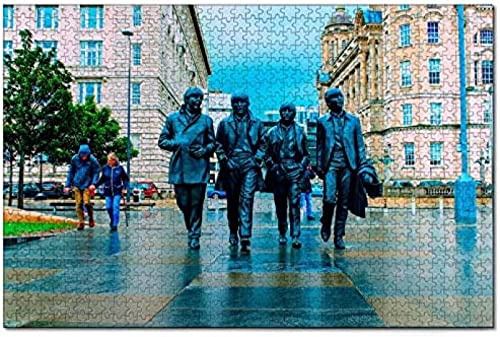 England-Puzzle, The Beatles Memorial, Liverpool-Puzzle, 200 Teile, für Erwachsene und Familien, Reisegeschenk, Souvenir, 35 x 25 cm