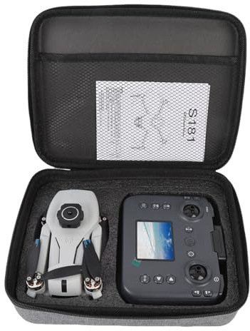 Luocute Drohne mit Kamera High Definition Kamera Drohne mit Elektronischer Bildstabilisierung, eine Schlüsselrückgabe, Faltbare Arme, LCD -Display -Fernbedienung für Anfänger (1 Batterie)