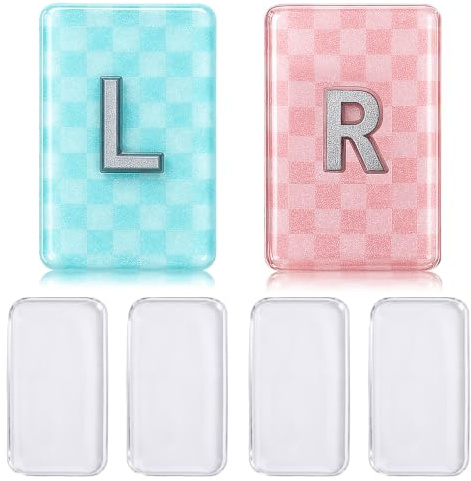 AceOrbit 2 Pack 1.5 x 1 X-Ray Markers Resin with Lead Letters Rad Tech Markers Gift for Radiology Tech Nurses, Reusable & Washable (Pink and Blue,Plaid)