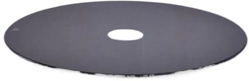 LJISEHG Vassoio girevole da 100 cm - Elegante centrotavola rotondo in vetro for tavolo da pranzo, liscio e silenzioso, nero/bianco - Perfetto for l'intrattenimento domestico(Nero,100cm(40in))