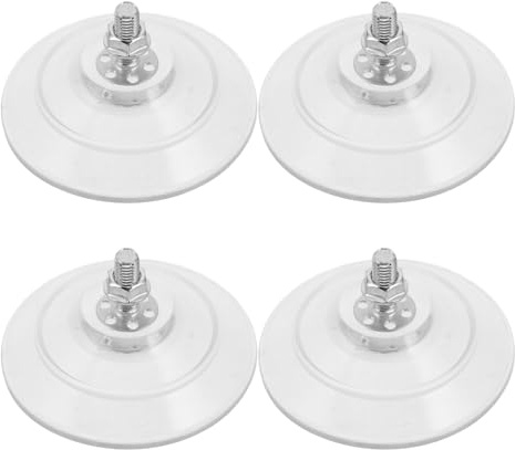 TOYANDONA Ventouses Transparentes Fixation Rapide et Résistante à L'humidité en Pvc Lot de 4 avec Écrous à Vis pour Murs Métalliques et Salle de Bain
