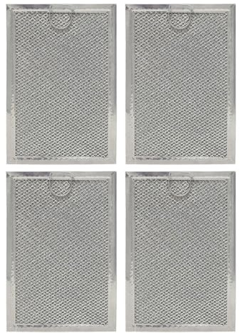 Elnwnnkc Panel de Grasa para microondas Mejorado 4X con Marco de Aluminio Resistente e instalación con Clip Piezas de microondas OEM