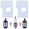 Haishine Filtro de aire Depósito de ventilación Respiradero Respiradero Kit de bujía para Stihl MS180 MS170 018 017 MS 170 180 Reconstrucción de la motosierra Repuestos