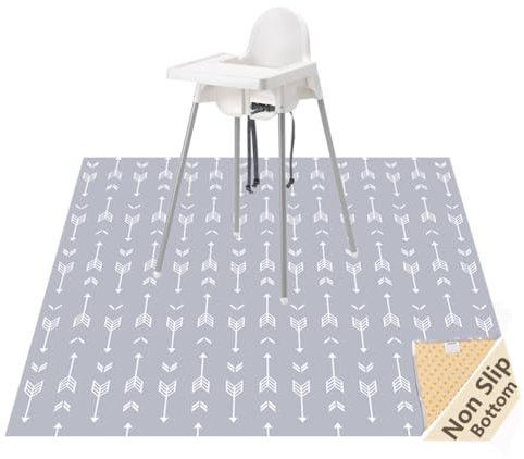 Womumon 51 Platinenmatte Für Hochstühle/Kunsthandwerk, Abwaschbare Auffangmatte, Wasserabweisende Anti-Rutsch-Matte, Tragbare Spielmatte Und Tischdecke-Pfeil